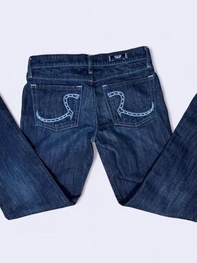 Rock & Republic Kasandra Bootcut Jeans Dark Wash Studded Pocket Women’s